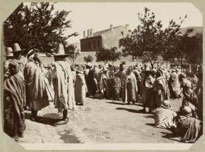 Algérie. Marché d'Ammi-Moussa (Image de propagande coloniale)
