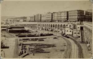 Alger. Boulevard de la République (Image de propagande coloniale)