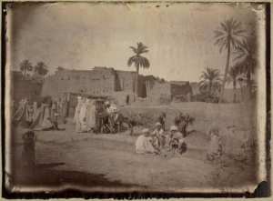 Sidi-Okba. Le marché (Image de propagande coloniale)