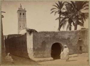 Sidi-Okba. La mosquée (Image de propagande coloniale)