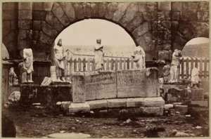 Musée lapidaire dans le praetorium (Image de propagande coloniale)