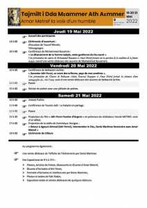 Hommage à l'écrivain Amar Metref à Ath Yanni