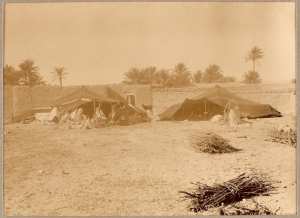 Campement de nomades (Image de propagande coloniale)
