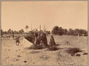 Campement de nomades près d'In-Salah (Image de propagande coloniale)