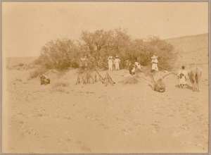 Une halte ! (Image de propagande coloniale)