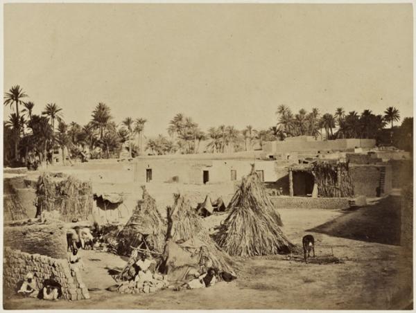 Gourbis nègres (Biskra) (Image de propagande coloniale)