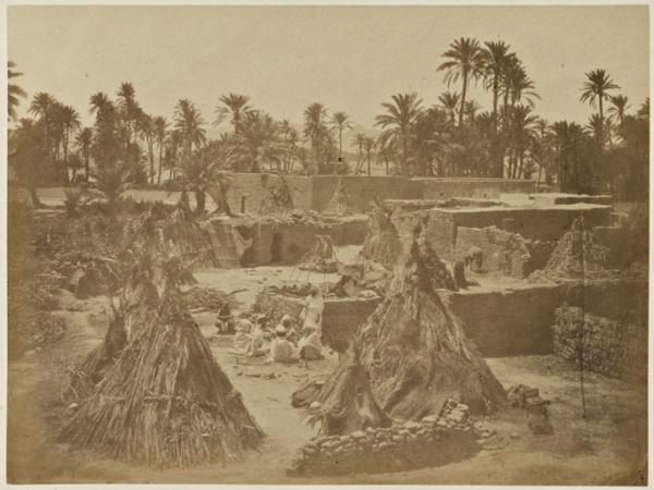 Gourbis nègres (Biskra) (Image de propagande coloniale)