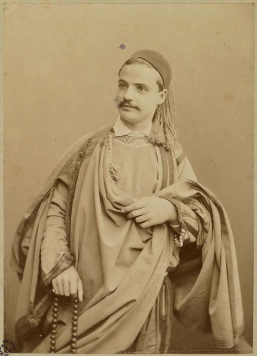 [Européen en costume orientalisant] (Image de propagande coloniale)