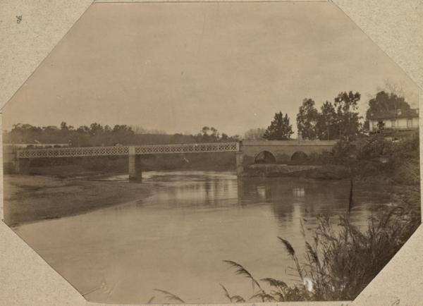 Le pont sur l'Hamis à Maison-Carrée (Image de propagande coloniale)