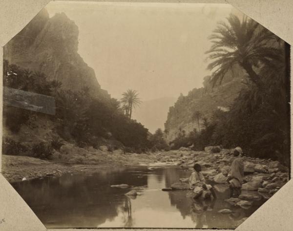 Oasis d'El Kantara au sud du passage (Image de propagande coloniale)