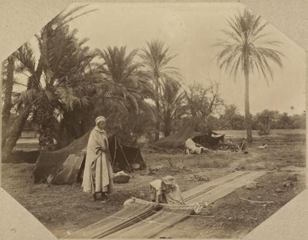 Un tisserand arabe (Image de propagande coloniale)