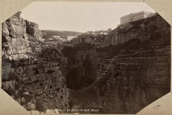 Constantine. Le Ravin de Sidi Mecid (Image de propagande coloniale)