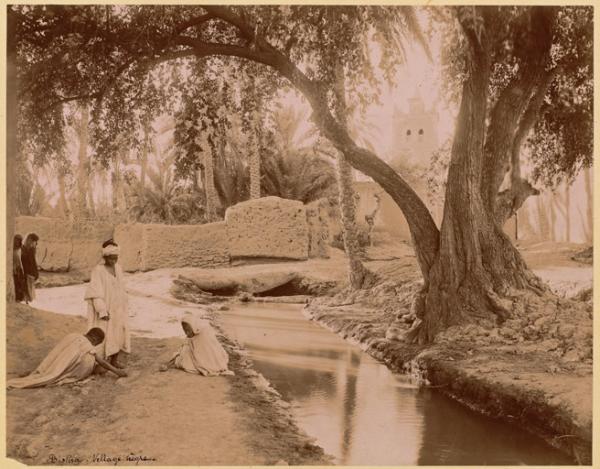Biskra. Village nègre (Image de propagande coloniale)