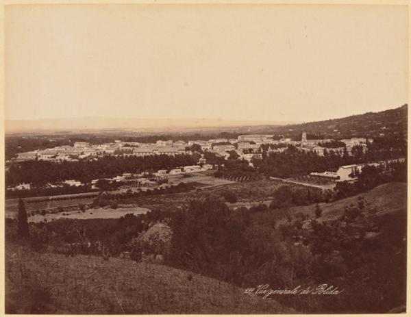 Vue générale de Blida (Image de propagande coloniale)