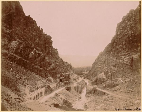 Gorges d'El Kantara Biskra (Image de propagande coloniale)