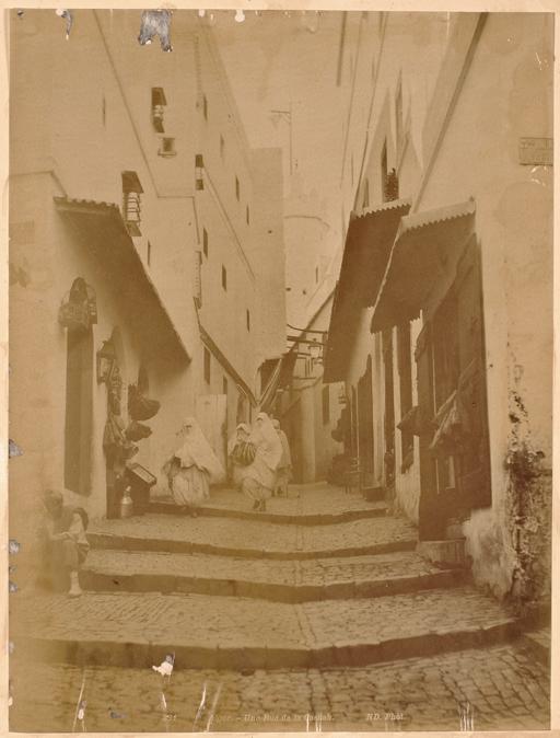 Alger. Une rue de la Casbah (Image de propagande coloniale)