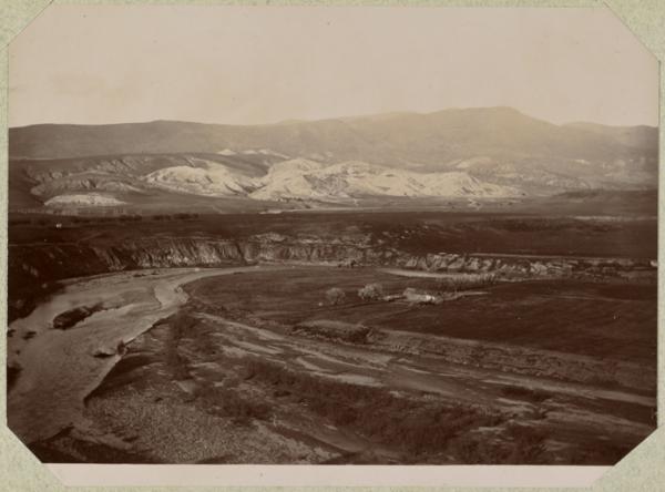 Algérie. Ammi-Moussa vue au Nord de la redoute (Image de propagande coloniale)