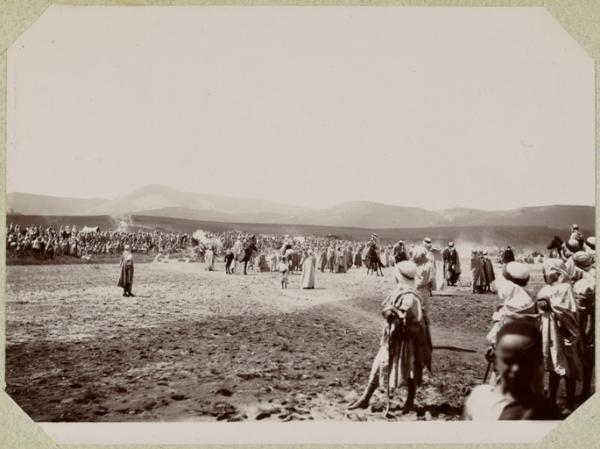 Algérie. Fête arabe. Vue d'ensemble (Image de propagande coloniale)
