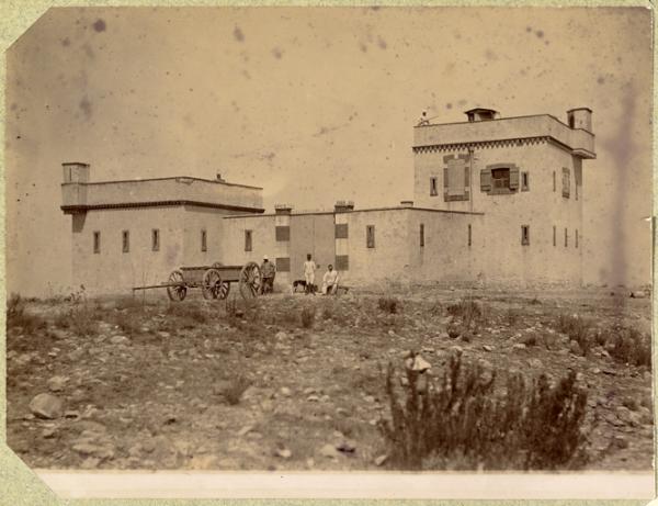 Gare fortifié[e] du Sud-Oran probablement El Aricha (Image de propagande coloniale)