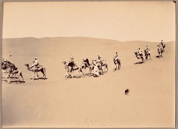 Traversée de l'Erg In Soki [mission Flamand'] (Image de propagande coloniale)