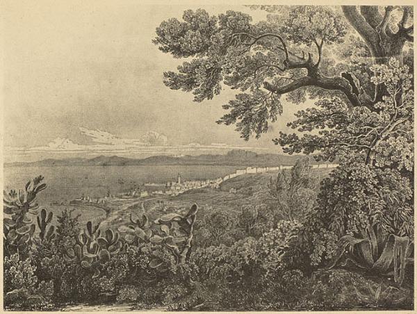 Vue d'Alger prise du Bouzaréa (Otth) (Image de propagande coloniale)