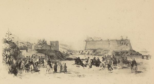 [Alger]. Esplanade de Bab-el-Oued ou place des Troglodites (Image de propagande coloniale)