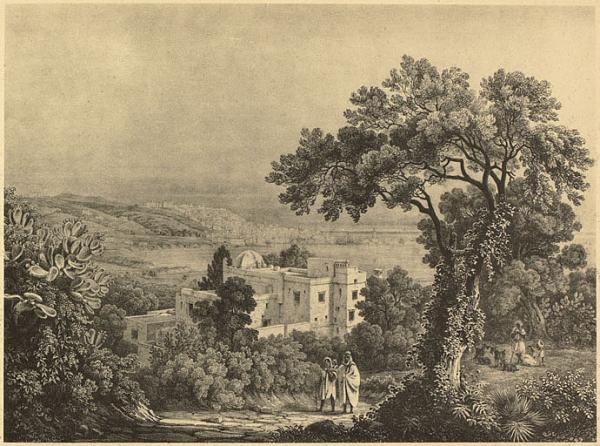 Mustapha.Alger (Otth). Il y avait à Mustapha de nombreuses villas assez espacées qu'habitaient les maures et turcs d'Alger (Image de propagande coloniale)