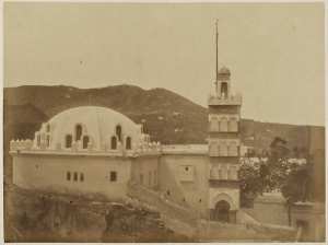 Mosquée Sidi-Abd-el-Rahman et rempart d'Alger (vue prise du jardin de Marengo) (Image de propagande coloniale)