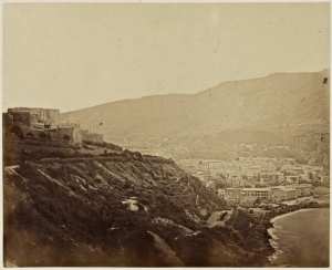 Vue du château neuf et d'une partie de la ville d'Oran (Image de propagande coloniale)