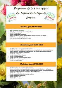 Programme de la 9e edition du Festival de la figue de Barbarie au Village de Sahel