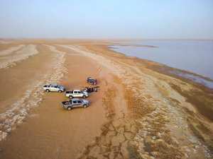 الصورة من برج باجي المختار مساء اليوم ⁦