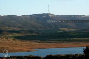 Barrage d'El Mefrouche suplombé par Djbel Nador