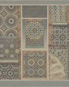 زليج المدرسة التاشفينية سنة 1873 اي سنة هدمها من طرف المستعمر