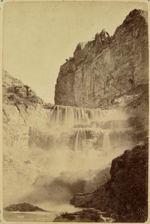 Constantine. La Cascade de Sidi-Mecid (Image de propagande coloniale)