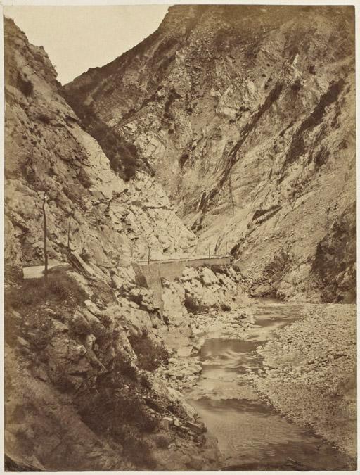 Gorges de la Chifffa, route de Blidah à Médéah (Image de propagande coloniale)