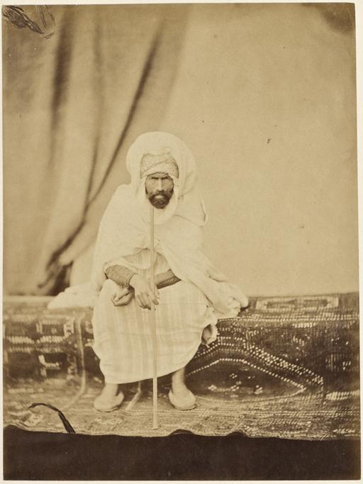 Babah Bel Houts, Caïd des Hadjoutes, cercle de Blidah (Image de propagande coloniale)