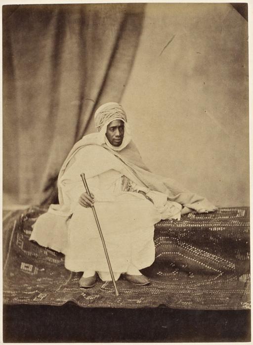 Le nègre, Kaddour Ben Dif, brigadier des spahis, vainqueur des courses (Image de propagande coloniale)