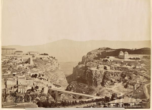 Pont d'El Kantara. Constantine (Image de propagande coloniale)