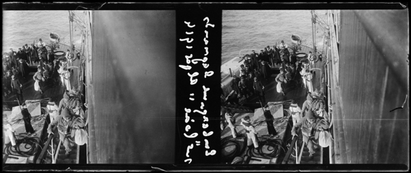 L'embarquement des bagnards sur la Loire à Alger (Image de propagande coloniale)