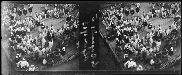 Les bagnards à Alger (Image de propagande coloniale)