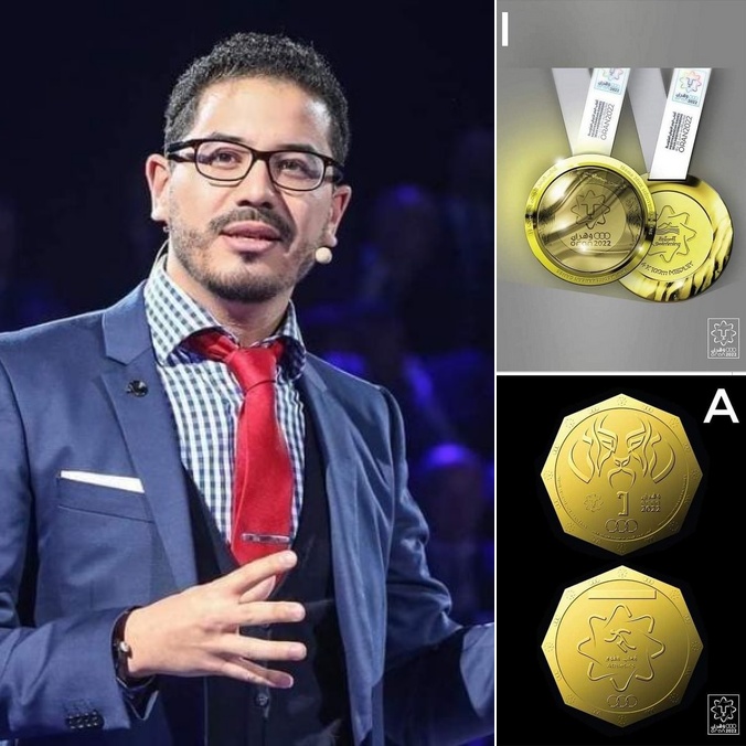 مروان خياط ابن مدينة وهران مصمم ميداليات دورة العاب البحر الابيض المتوسط بوهران 2022.