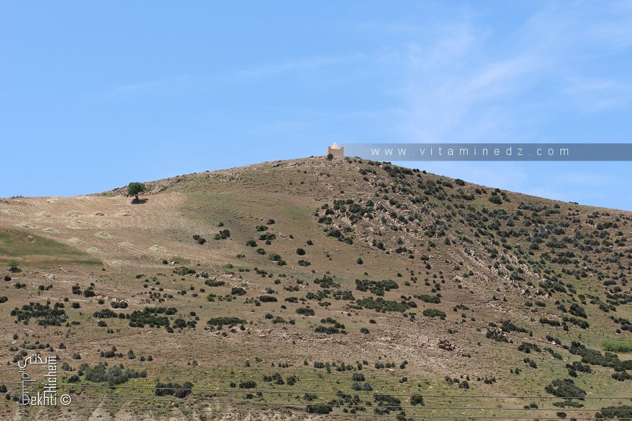 Saint marabout perché dans une montagne à l'entrée de Rahouia (Tiaret)