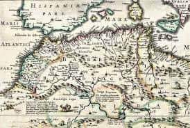 خارطة الجزائر سنة 1557 م
