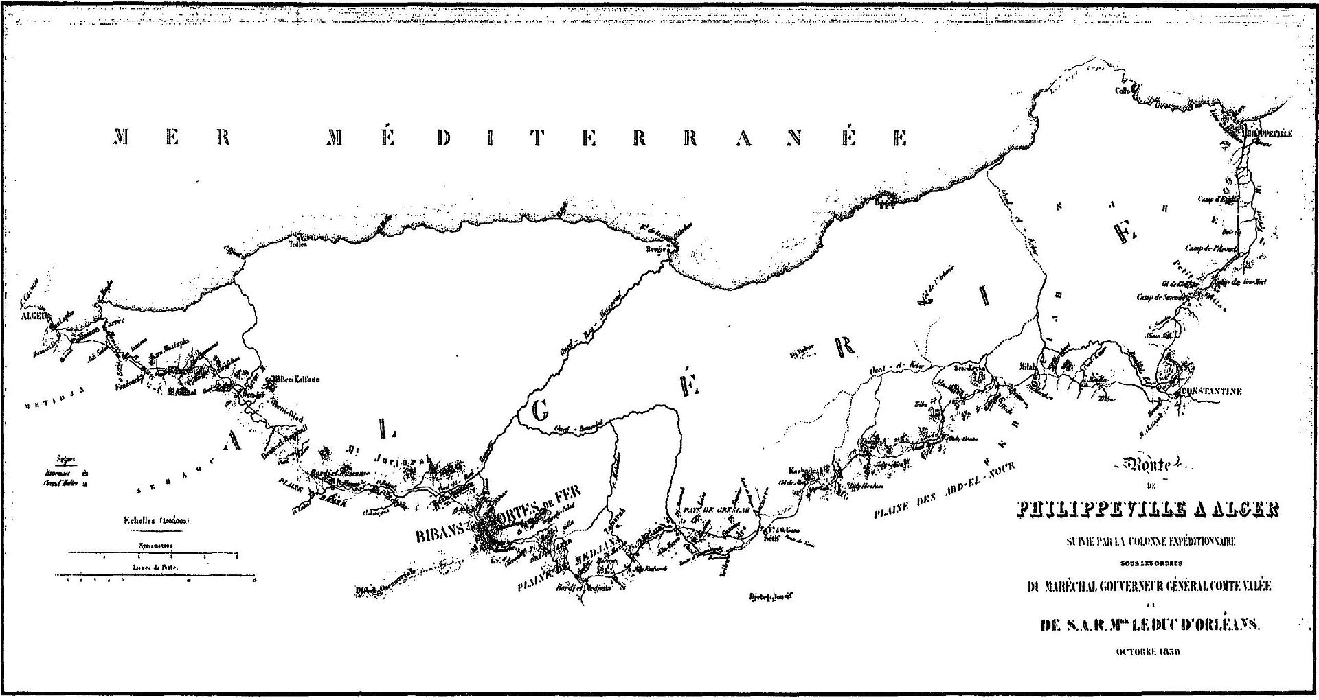 Portes de fer (carte de 1839)