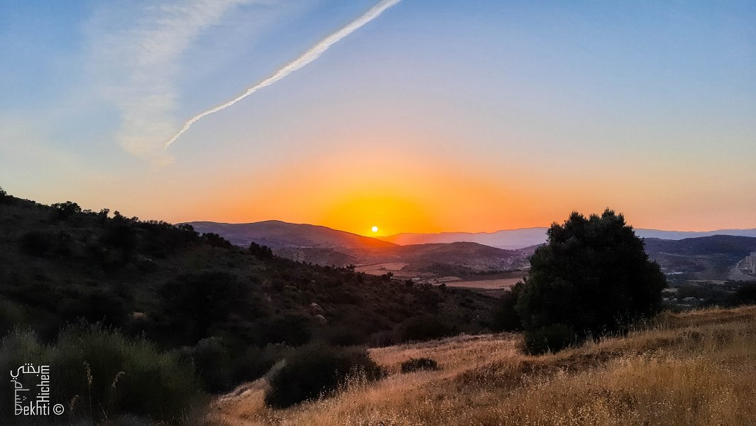 Coucher de Soleil à partir de la forêt de Zarifet