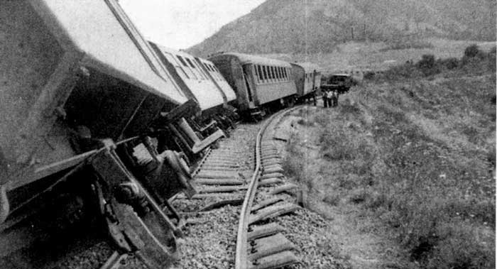 EL-KANTARA, tombeau des trains