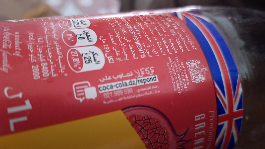 Schweppes grenadine au goût de Javel