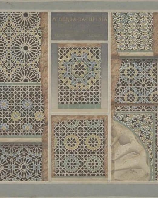 زليج المدرسة التاشفينية سنة 1873 اي سنة هدمها من طرف المستعمر