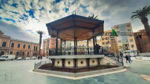 Le Kiosque à Musique  à l'esplanade du 1er Novembre 1954 Ex Place Carnot