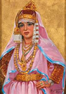 FEMME DE TLEMCEN EN COSTUME DE FÊTE